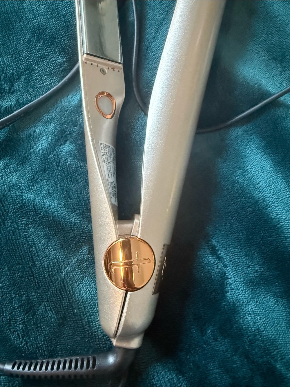 Premium Rose Gold & Gold Ceramic Hair Straightener - Sleek Styling Iron